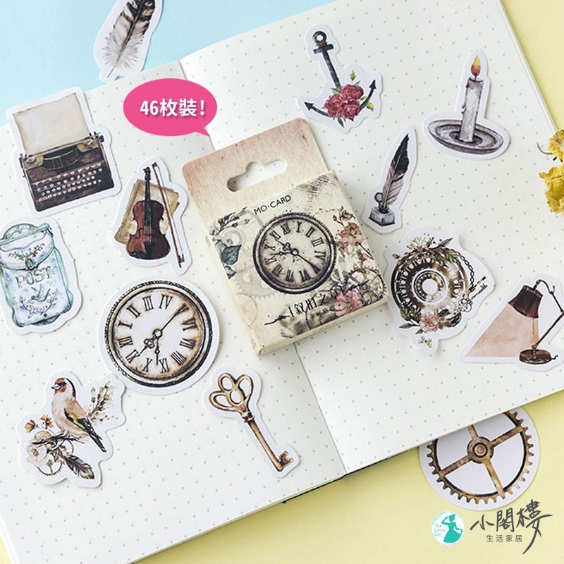 敘舊之章貼紙 封口貼 陌墨貼紙 手帳貼【快速出貨】禮品貼紙 裝飾貼紙 造型包裝貼紙 貼紙 手繪貼 復古貼紙 文具-細節圖3