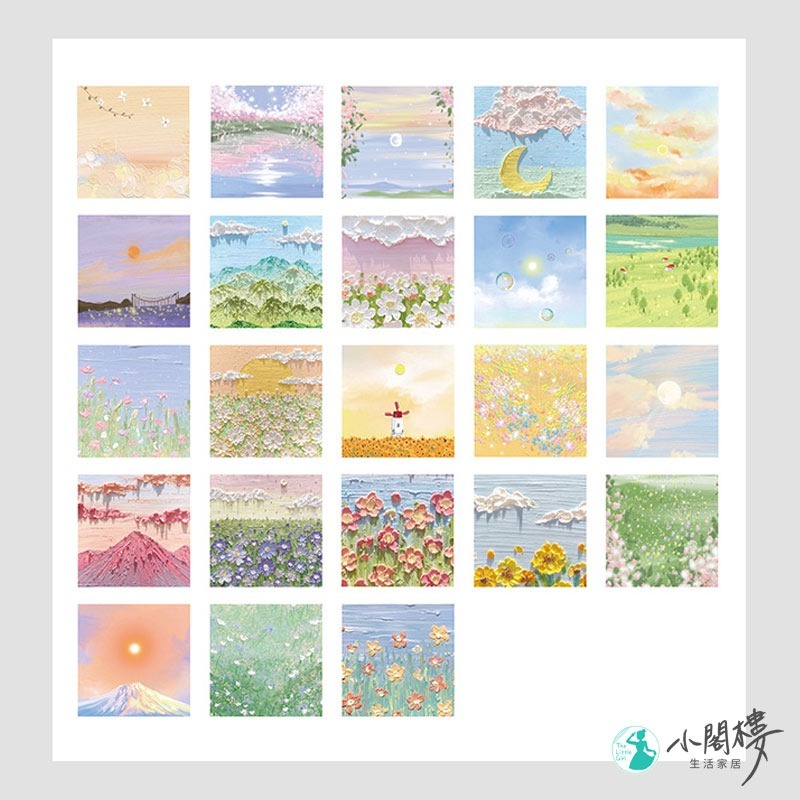 粉色的音調貼紙 封口貼 照片裝飾【快速出貨】手帳貼紙 貼紙 裝飾貼紙 方形貼紙 貼紙盒 卡片裝飾 素材貼 手帳控 禮物-細節圖8