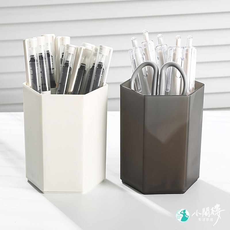 筆筒 文具筒 無印封筆筒 收納筒 文具筆筒【快速出貨】辦公室用品 辦公文具 簡約磨砂 收納筒 收納盒 桌面整理 文具小物-細節圖2