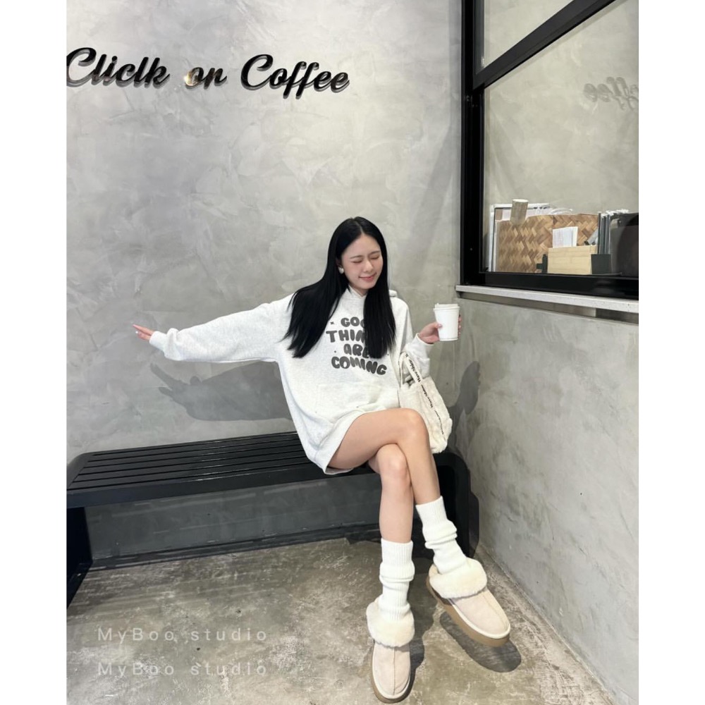 獨家訂製款 美式復古寬鬆oversize帽T 連帽衛衣-細節圖4