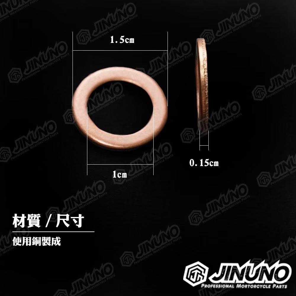 【工廠直營快速出貨】油管螺絲用銅墊片  點綴墊片 桀諾油管銅螺絲墊片-細節圖2