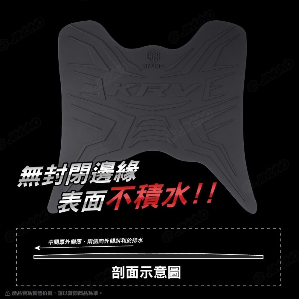 【工廠直營快速出貨】KRV 腳踏墊 踏墊 橡膠腳踏墊 防滑墊 排水墊 桀諾 機車腳踏墊 KYMCO 光陽 機車-細節圖2
