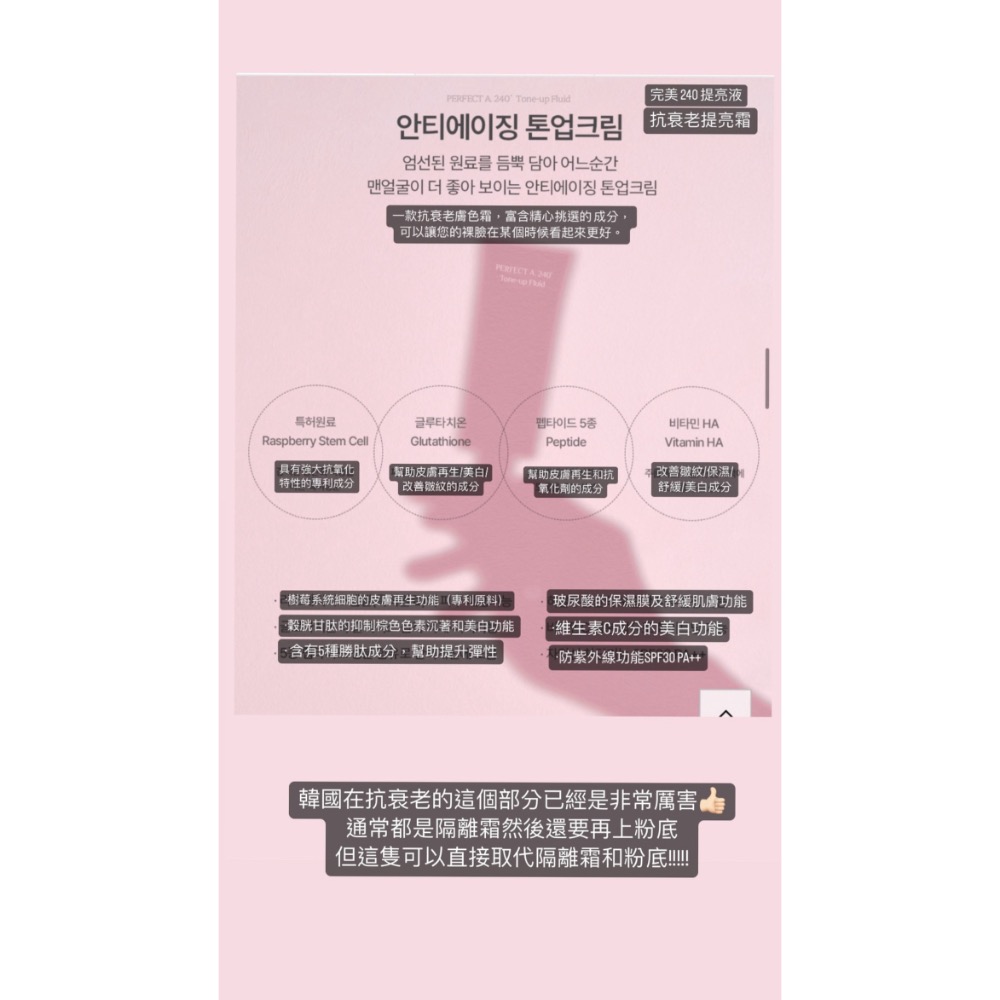 現貨[Cellre]韓國姐姐最愛完美240度提亮防曬隔離霜/素顏霜-細節圖10