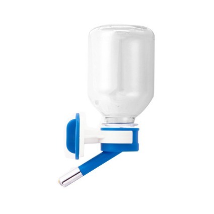 JPC 禾其飲水器 雙鋼珠小型寵物專用飲水器200cc(H125)(可換保特瓶)寵物小水瓶-規格圖1