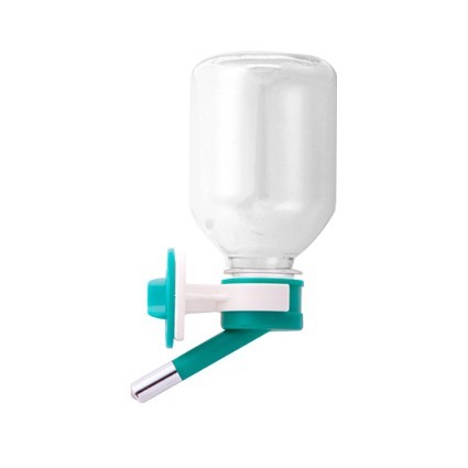 JPC 禾其飲水器 雙鋼珠小型寵物專用飲水器200cc(H125)(可換保特瓶)寵物小水瓶-規格圖1