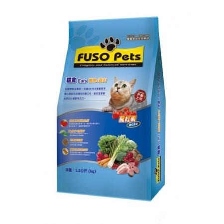 JPC 福壽貓飼料 1.5公斤(原包裝)(雞肉/牛肉/蟹肉)-規格圖1