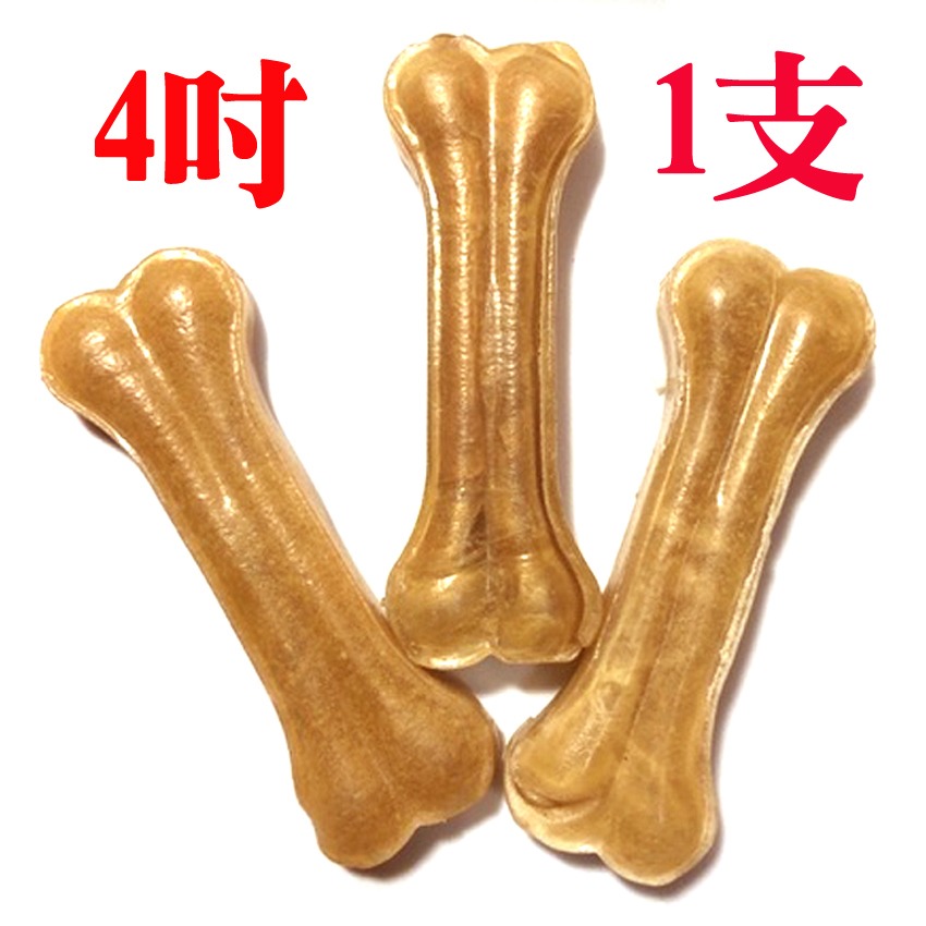JPC 4吋/6吋/8吋耐咬潔牙骨(1支)油壓骨 牛皮骨 耐咬骨-規格圖1