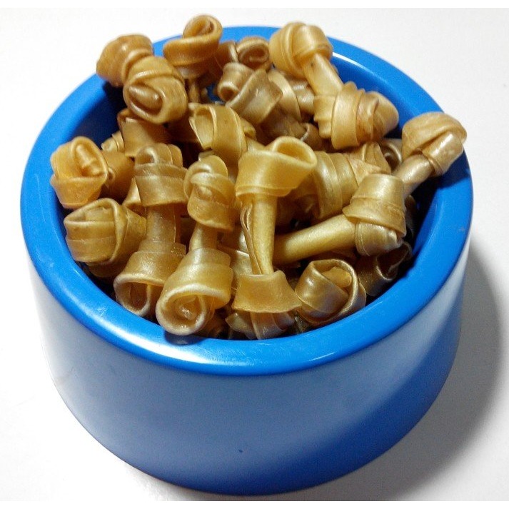 JPC 2.5吋/3.5~4吋/6~6.5吋牛皮打結骨(1支)脆棒/脆片/牛皮骨/潔牙骨-規格圖1