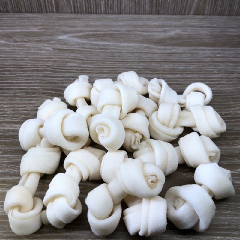 JPC 2.5/4~4.5/6~6.5/7~8吋牛奶打結骨 濃郁牛奶香(1支)脆棒/脆片/牛皮骨/牛奶骨/潔牙骨-規格圖1