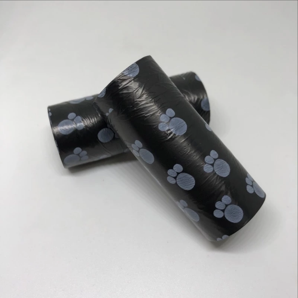 JPC 印花拾便袋1卷15個 寵物撿便袋 撿便器 寵物外出便便袋 狗狗撿便袋 專用垃圾袋 攜帶方便-規格圖1