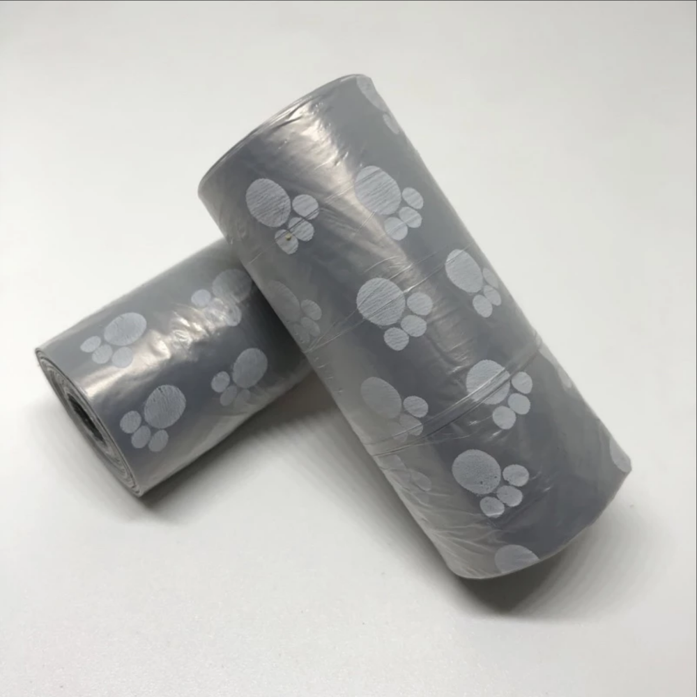 JPC 印花拾便袋1卷15個 寵物撿便袋 撿便器 寵物外出便便袋 狗狗撿便袋 專用垃圾袋 攜帶方便-規格圖1