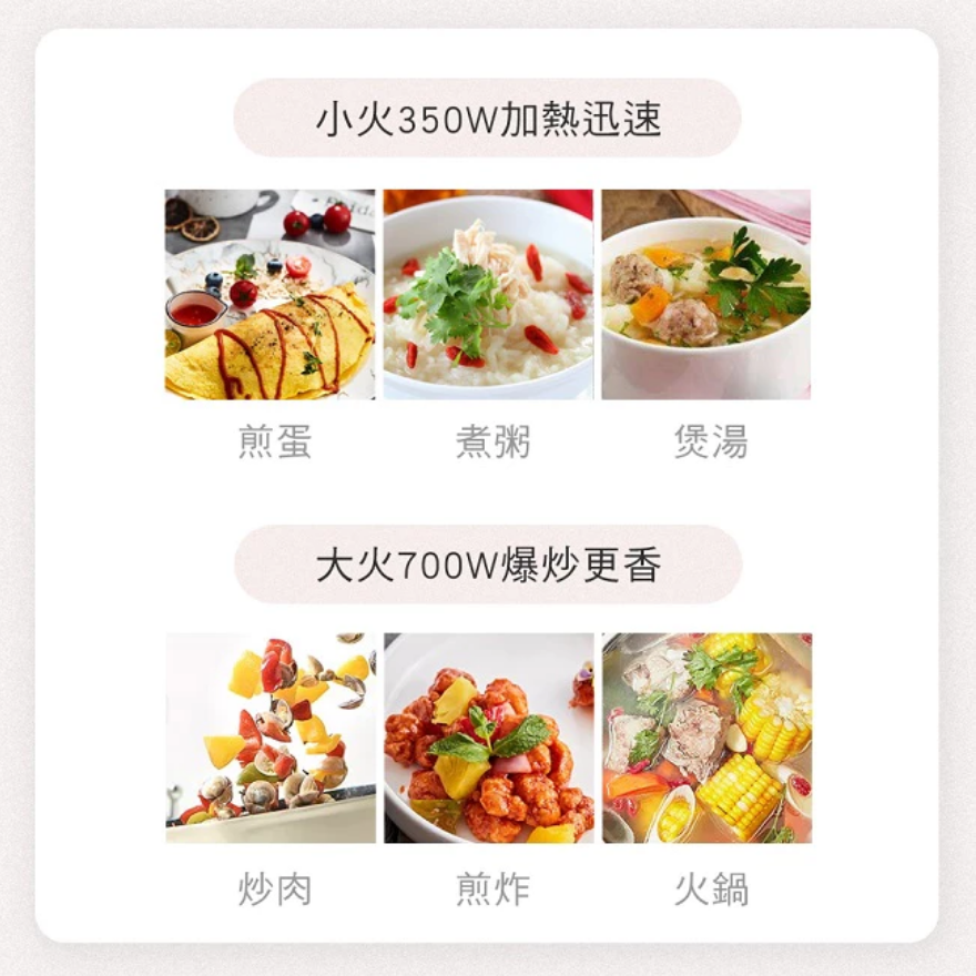 JPC【富力森FURIMORI】2L多功能快煮鍋/電火鍋(附304蒸籠) FU-EH217W-細節圖8