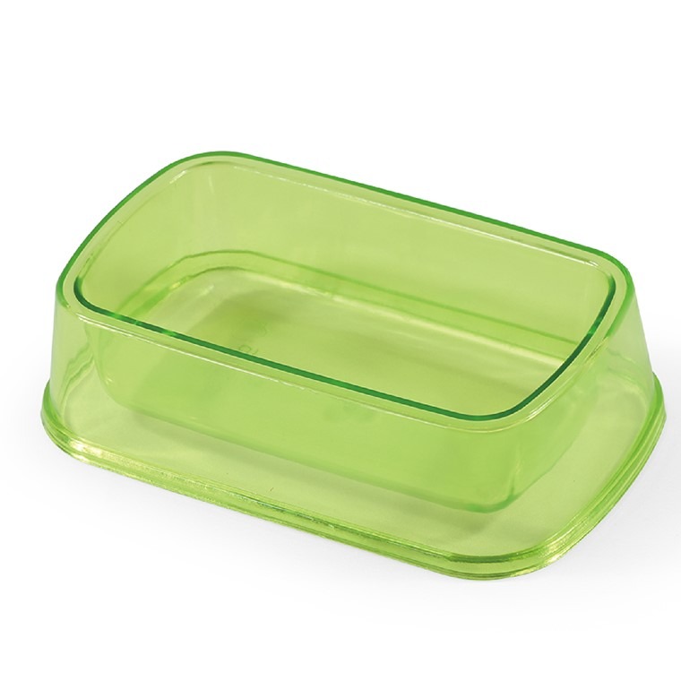 JPC 小動物用壓克力四方碗 長方碗 13X8X3.5(高)公分 鼠碗 小動物飼料碗-規格圖2