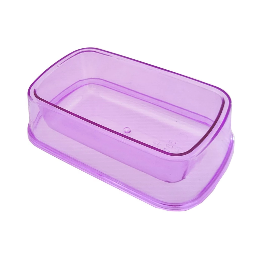 JPC 小動物用壓克力四方碗 長方碗 13X8X3.5(高)公分 鼠碗 小動物飼料碗-規格圖2