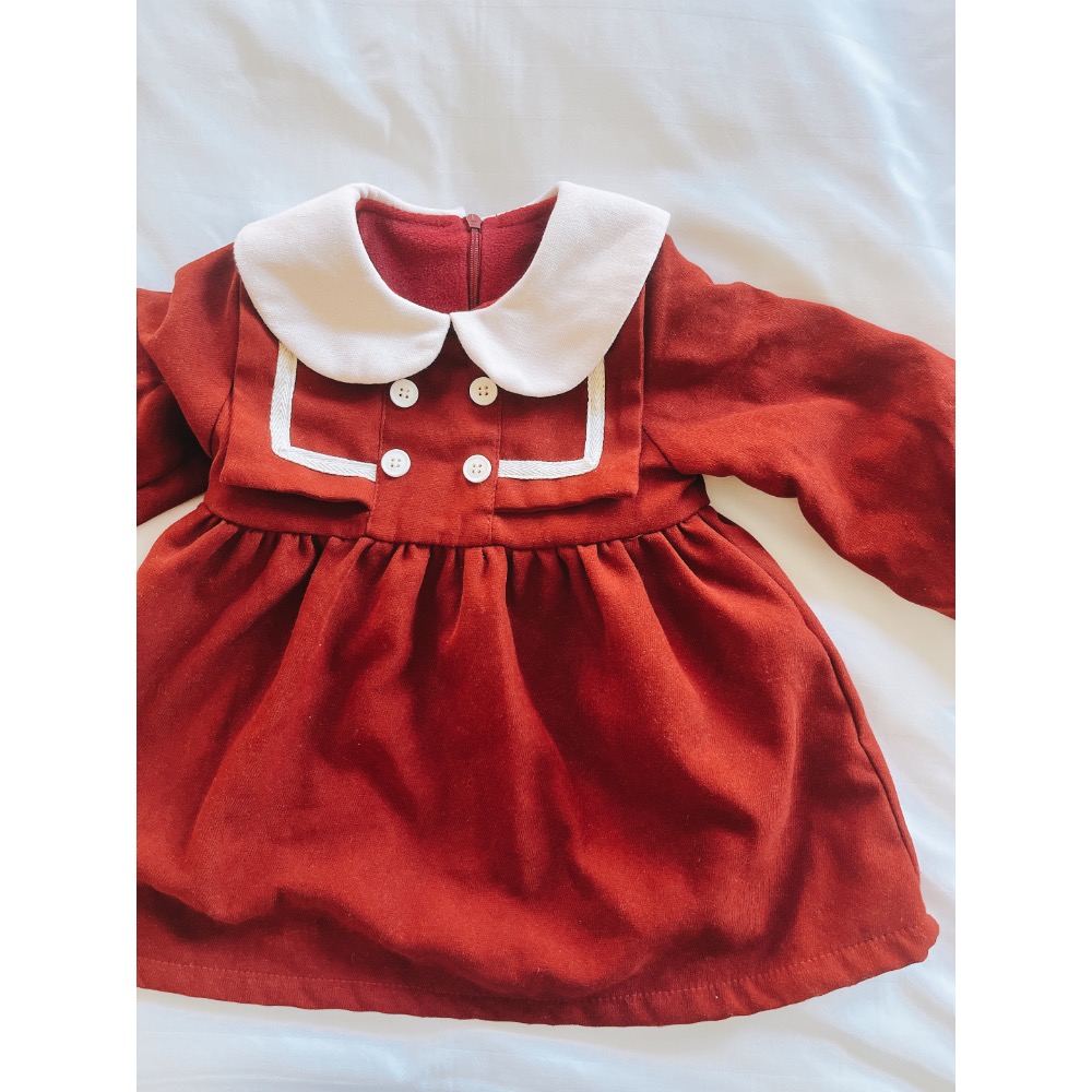 紅色洋裝-細節圖2