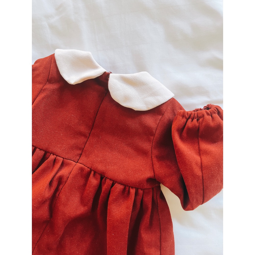 紅色洋裝-細節圖3