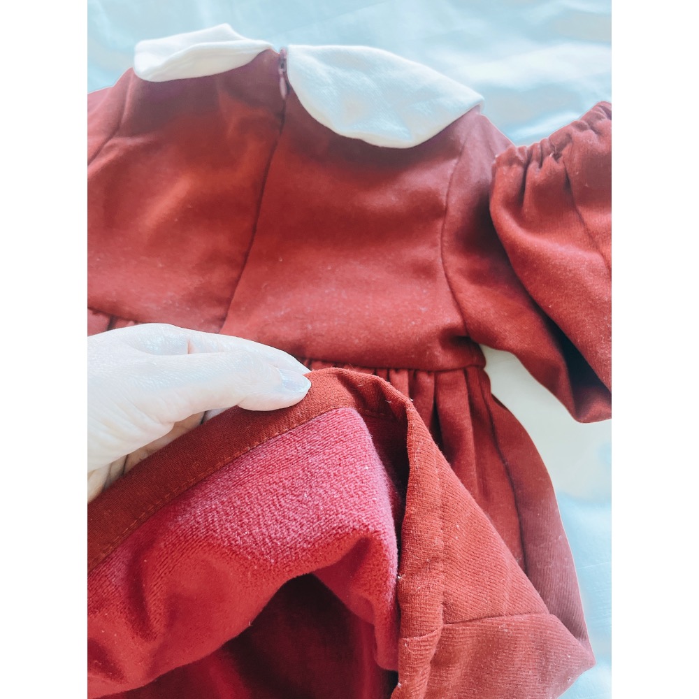 紅色洋裝-細節圖4