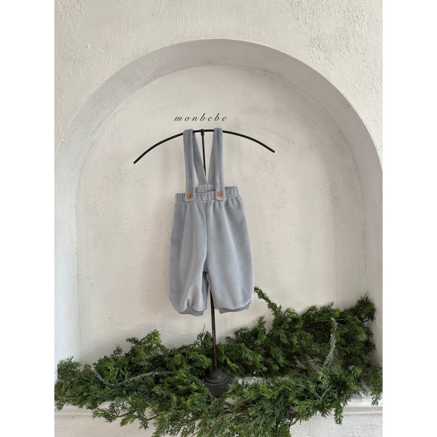 吊帶褲｜Monbebe W골지멜빵 팬츠-規格圖6