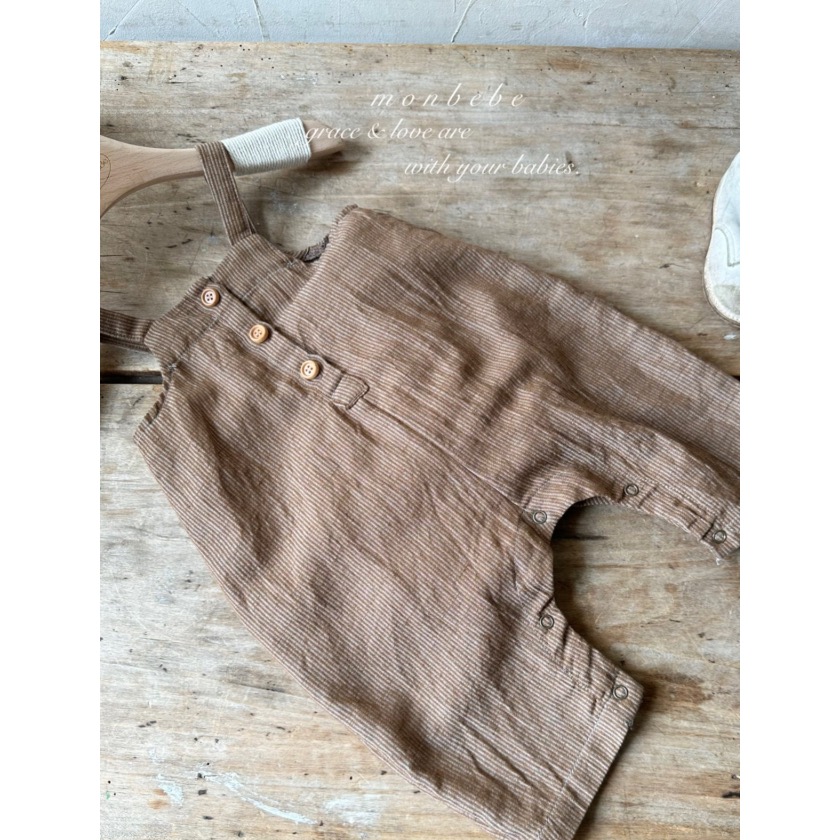 吊帶褲｜Monbebe 피노멜빵 팬츠-規格圖6