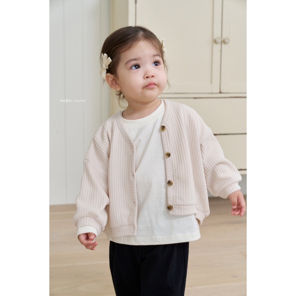 外套｜bebenine  코코 와플 가디건-細節圖2