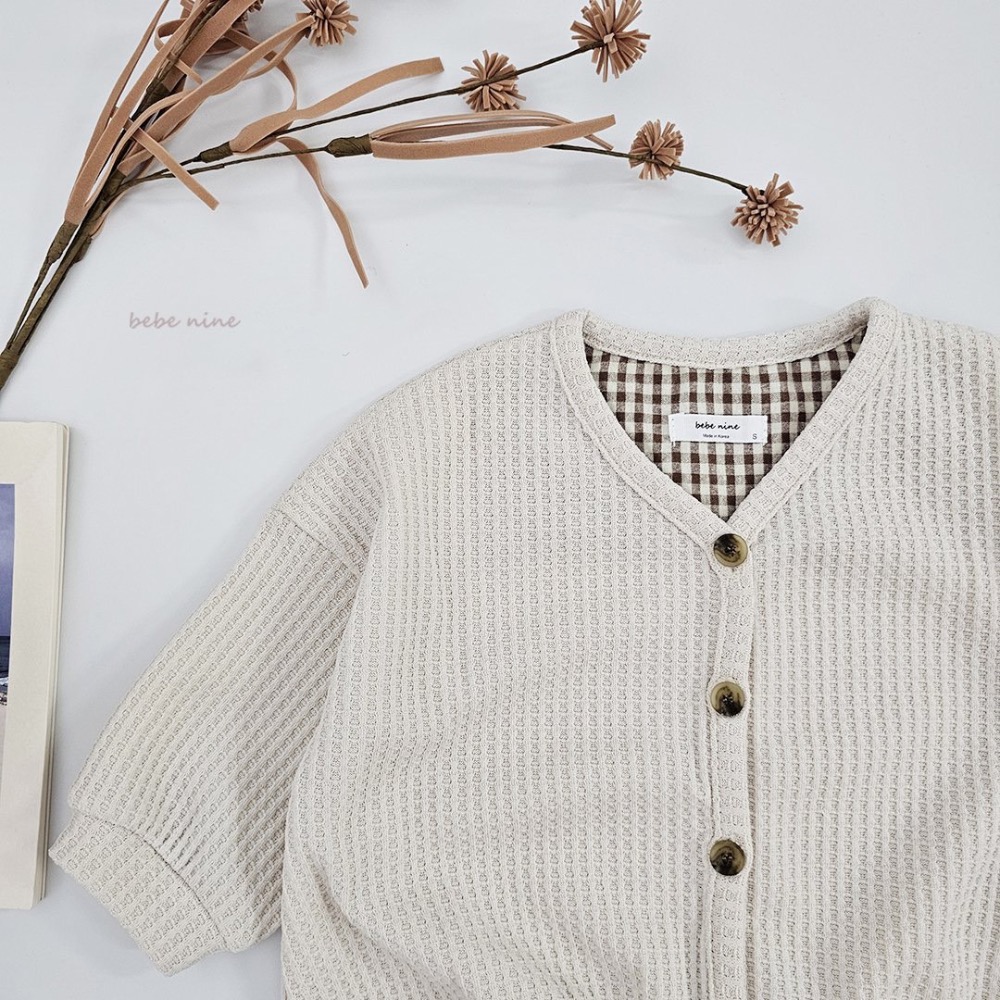 外套｜bebenine  코코 와플 가디건-細節圖4