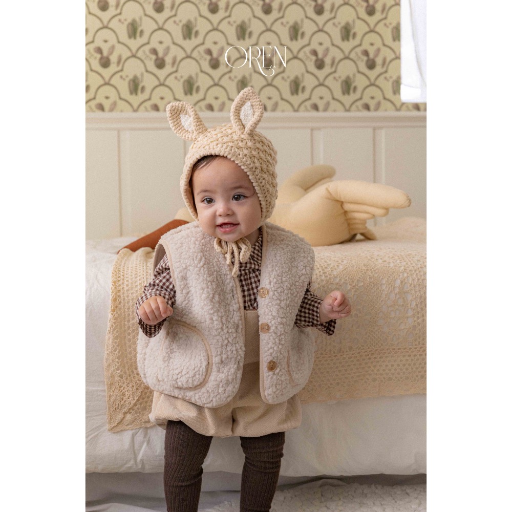 帽子｜Oren토끼와 곰 니트 보넷-細節圖2