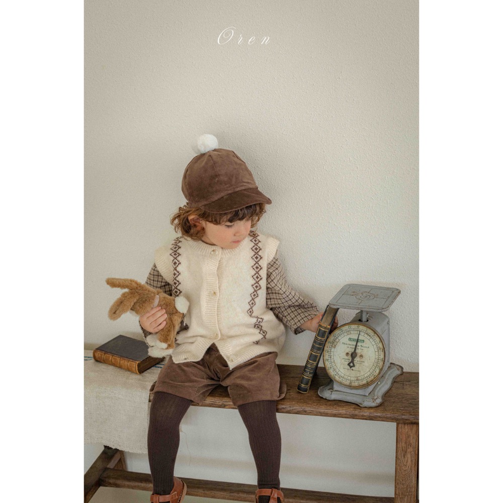 背心｜oren 나뚜루 니트 베스트-細節圖3