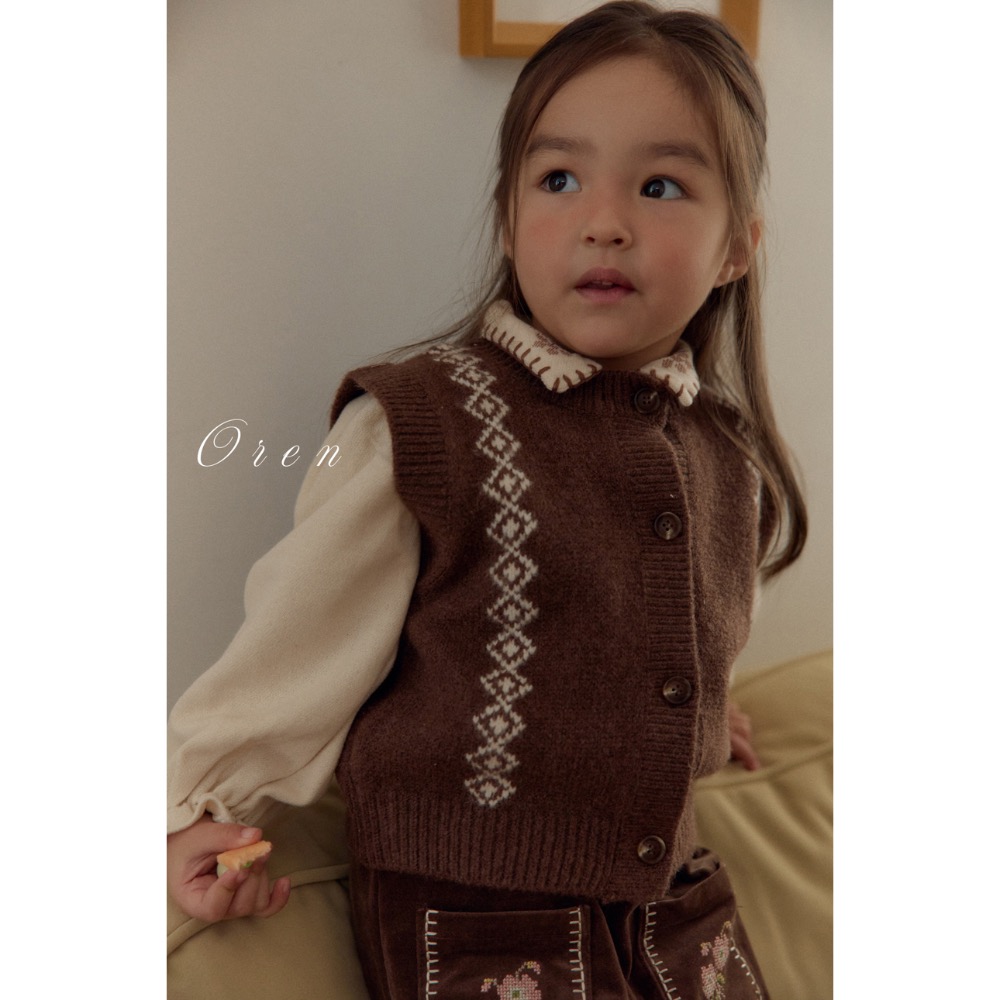 背心｜oren 나뚜루 니트 베스트-細節圖5