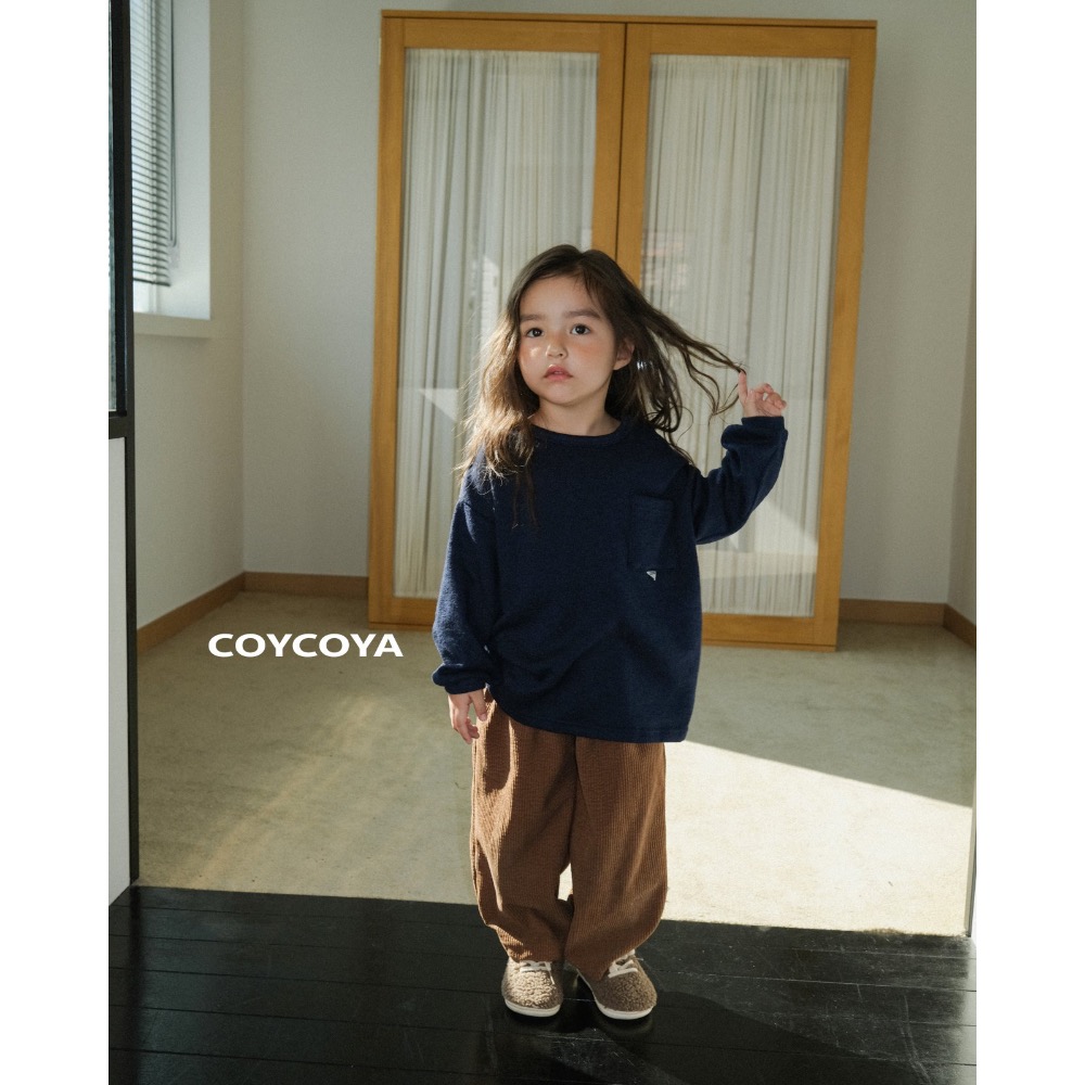 上衣｜Coycoya 코야슬럽기모티셔츠-規格圖3