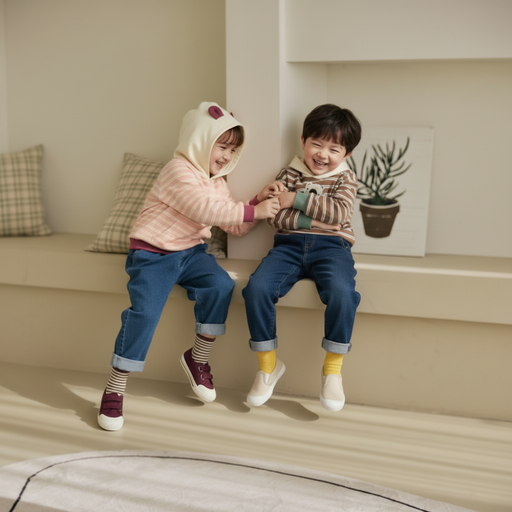 上衣｜orange mom 부클곰후드티-細節圖3