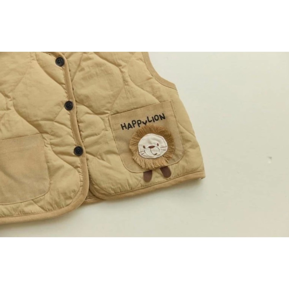 背心｜orange mom 화섬입체사자조끼-規格圖2