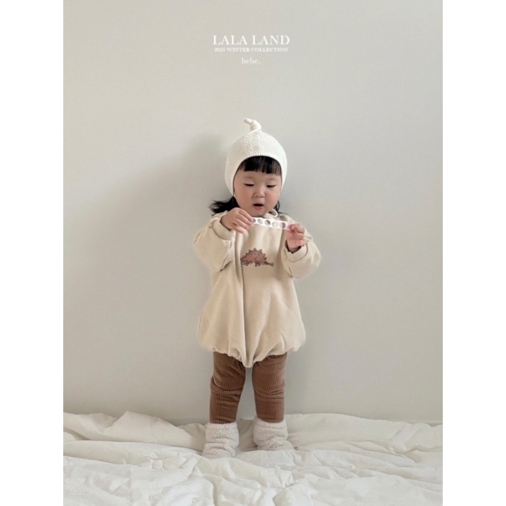 包屁衣｜lalaland 윈터 공룡 슈트-細節圖3