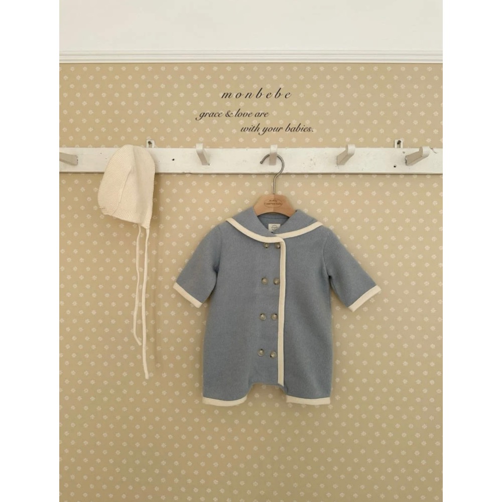 連身衣｜monbebe핸드메이드세일러슈트-細節圖2