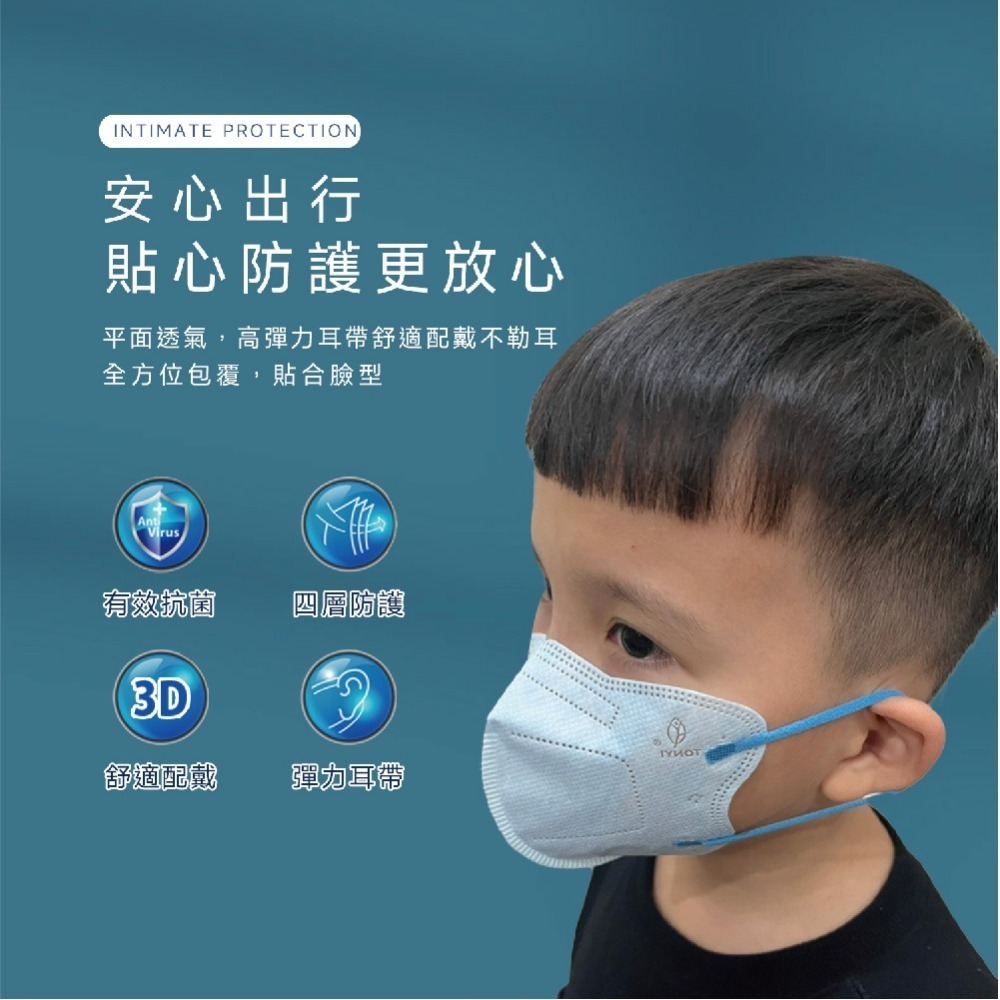 【健康天使】MIT醫用3D立體大兒童幼童口罩  鬆緊帶30入-細節圖3