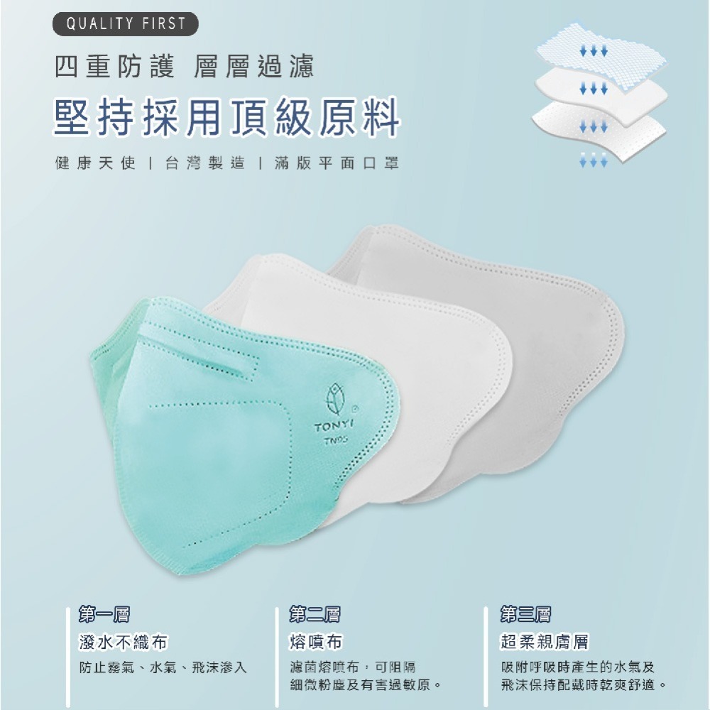 【健康天使】MIT醫用3D立體大兒童幼童口罩  鬆緊帶30入-細節圖5