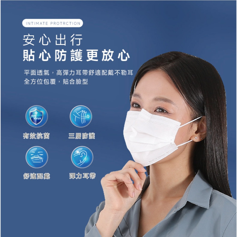 【健康天使】MIT醫用滿版成人口罩 50入/盒-細節圖3