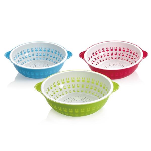 圓型雙層滴水籃 顏色隨機【小閨祕】圓型 雙層 滴水籃 瀝水 洗菜 水果 蔬果 洗滌 清洗 廚房 餐廚 水槽 流理台-細節圖6