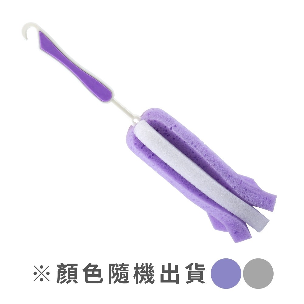 海綿杯刷 顏色隨機【小閨祕】奶瓶刷 瓶刷 清潔刷 洗杯刷 長柄刷 洗碗刷 長刷 保溫杯刷 海綿杯刷 長柄杯刷 長柄海綿刷-規格圖5