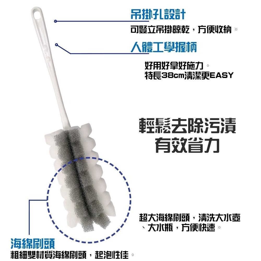 伸縮柔軟瓶刷 超大瓶罐刷【小閨祕】 瓶底刷 洗杯刷 長瓶刷 奶瓶刷 杯刷 清潔刷 清潔 刷子-細節圖2