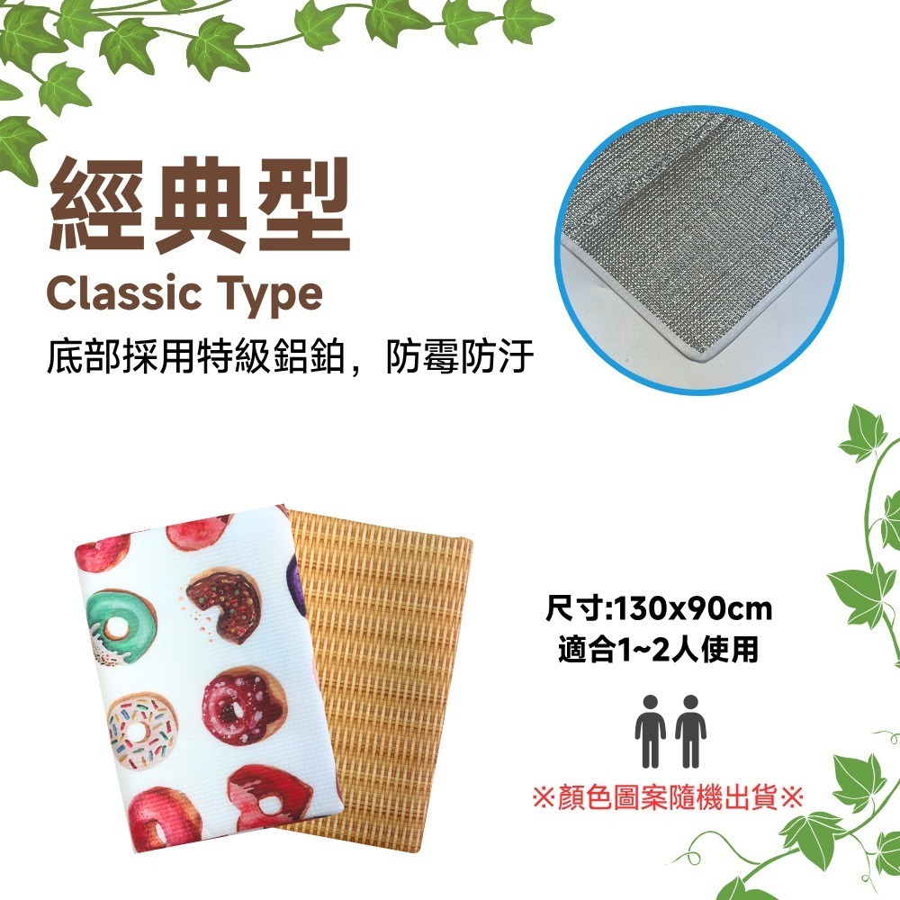 戶外休閒野餐墊 買就送日式簡易餐墊 花樣隨機出貨【小閨祕】野餐墊 露營地墊 防潮墊-細節圖2