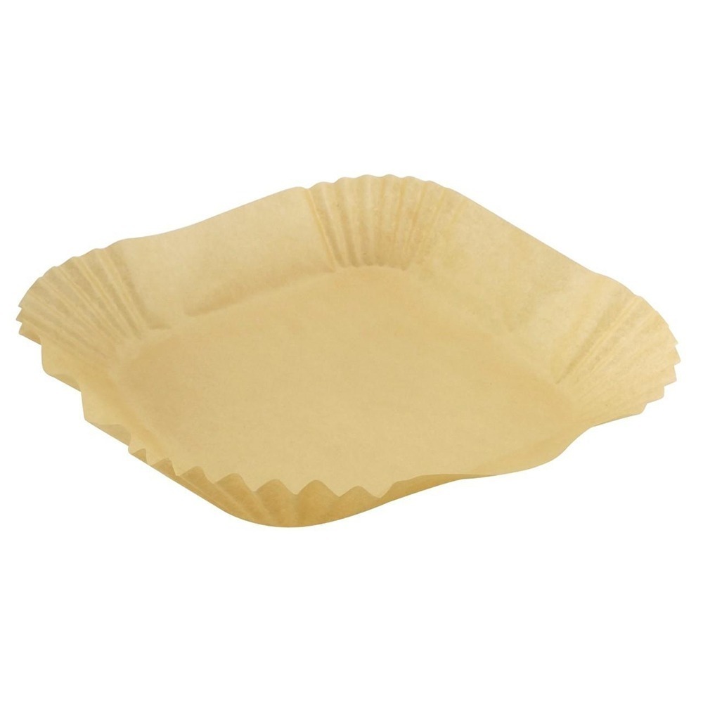 氣炸鍋料理紙托盤 50入【小閨祕】烤盤紙 防油紙 隔油紙 硅油紙盤 氣炸鍋紙 氣炸鍋吸油紙 防水防油 圓形烘焙紙-細節圖9