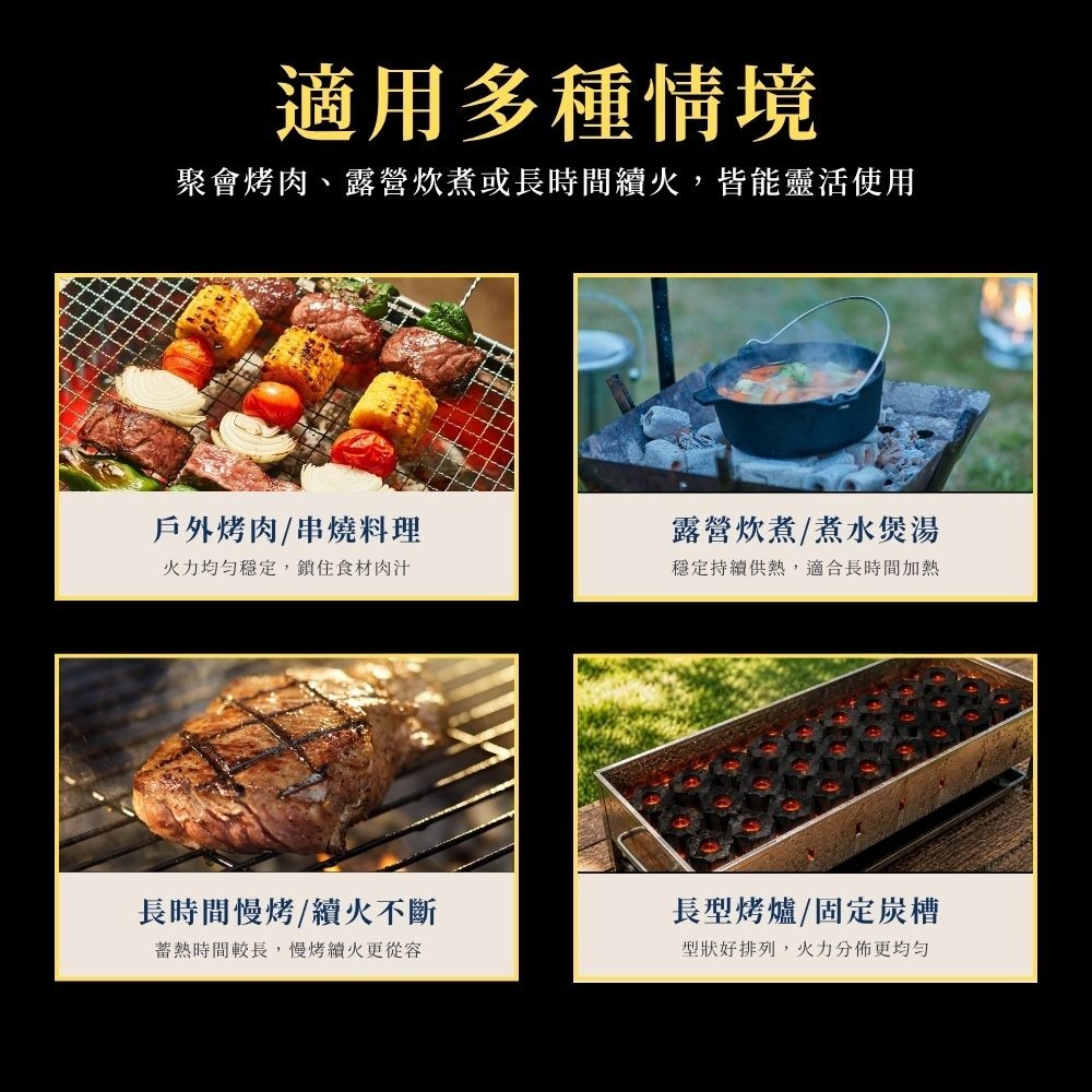 單售環保木炭/椰炭/炭精/塊炭●超過一箱請宅配【小閨祕】無煙無臭 持久燃燒 高長效 露營 烤肉 天然椰子-細節圖4