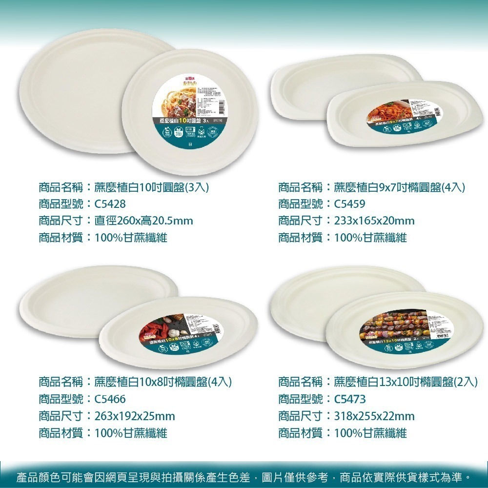 蔗麼植白餐盒/碗盤【小閨祕】免洗餐具 餐盒 餐盤 紙盤 紙碗-細節圖7