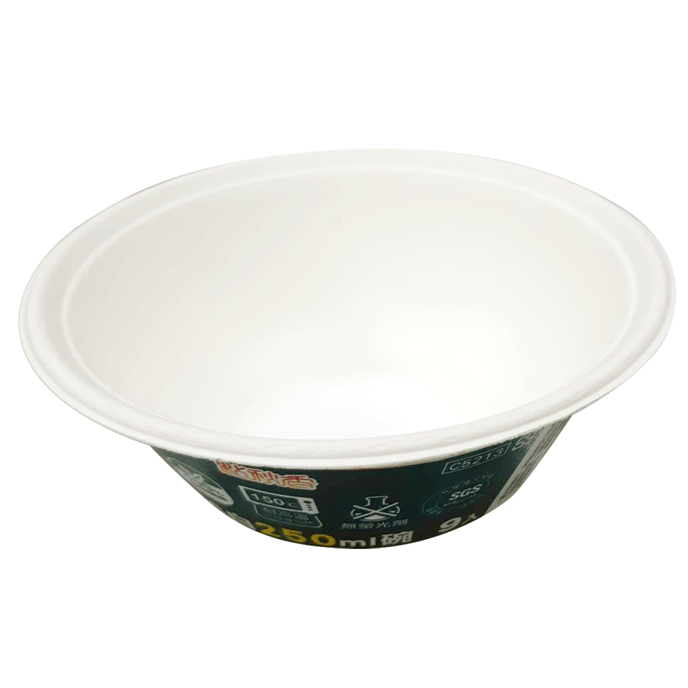 蔗麼植白250ml碗(9入)