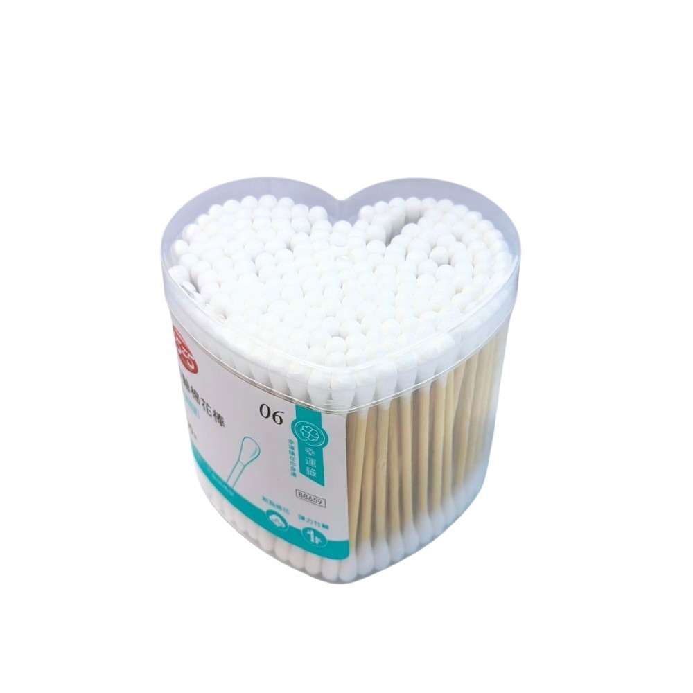 圓頭竹軸棉花棒(200支/盒)