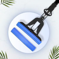 超吸水職人膠棉拖把優惠套組(1拖2棉)【小閨祕】台灣製造 膠棉拖把 拖把 夾式 超吸水