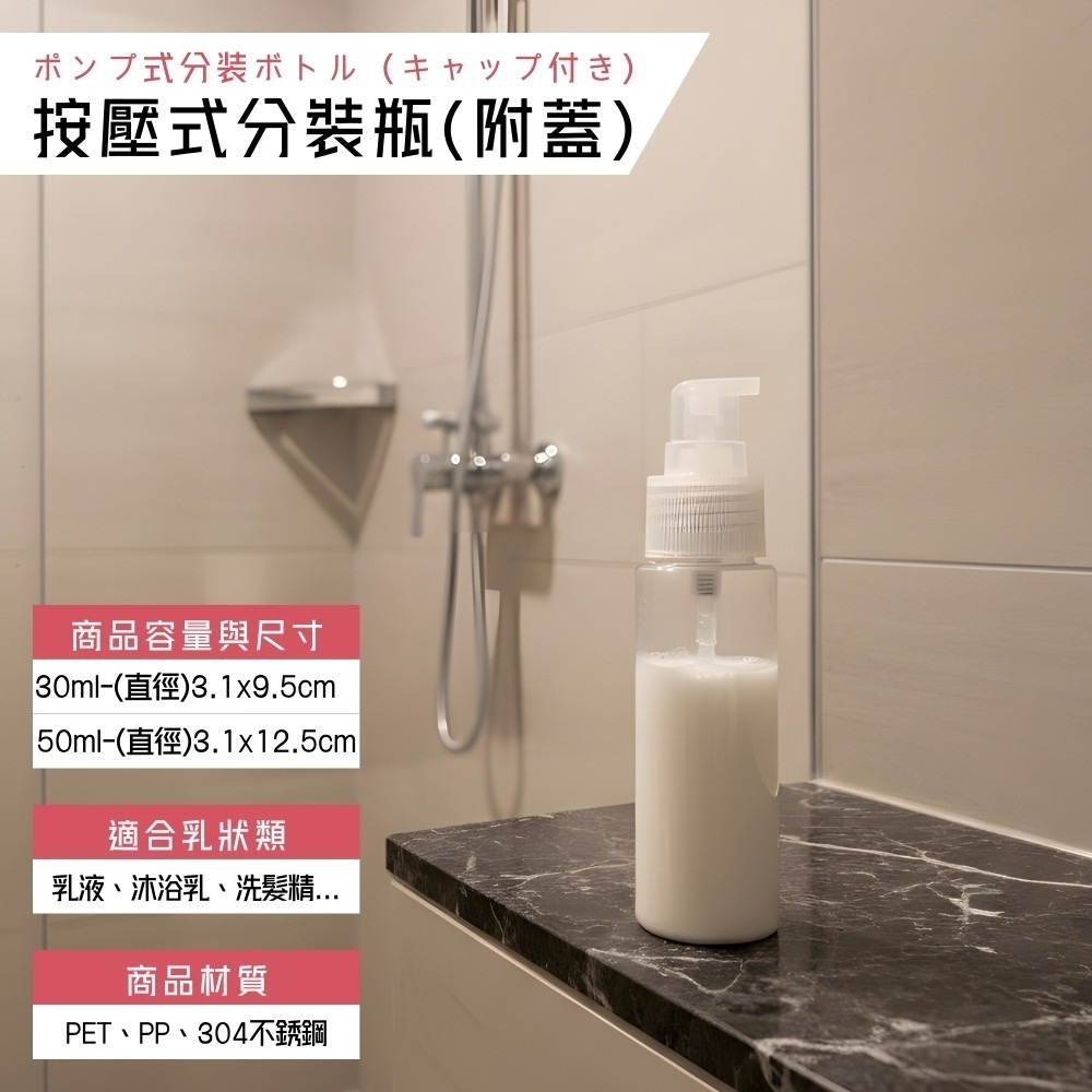 沐浴清潔旅行分裝瓶【小閨祕】戶外分裝瓶 分裝瓶 旅行 住宿 出差  沐浴乳 洗面乳-細節圖3