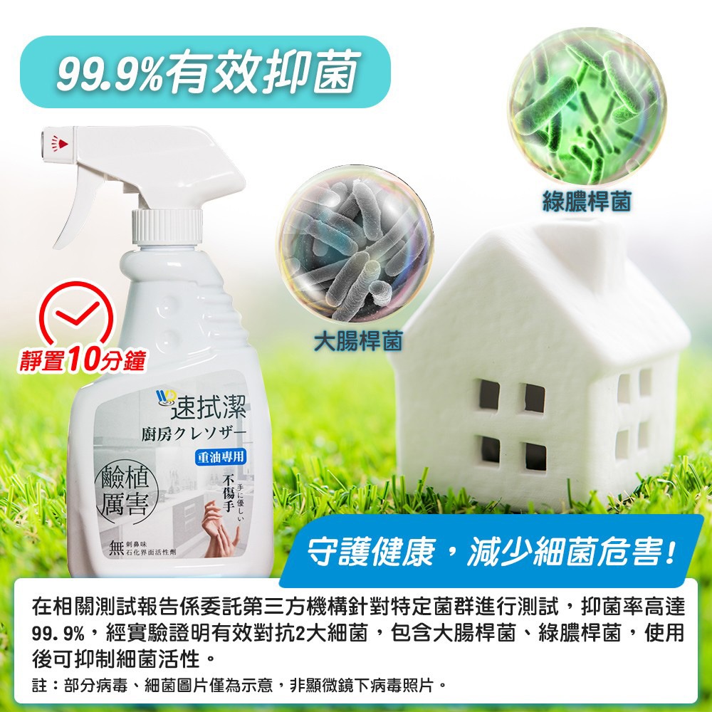 速拭潔 廚房清潔劑(重油專用)450mlx2瓶-細節圖10