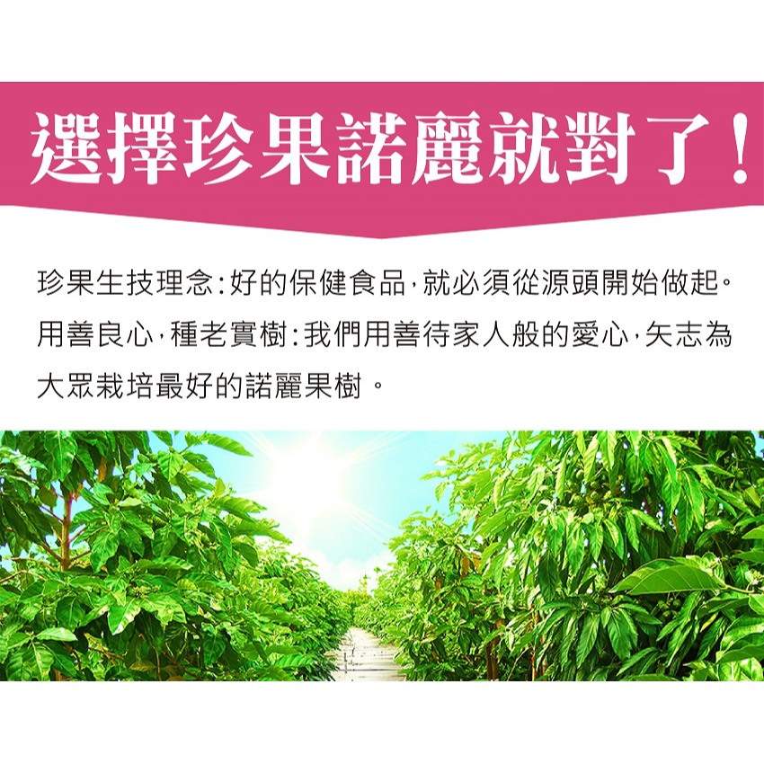 珍果 諾麗康濃縮綜合汁600cc*1【贈】東華堂 金の鈣勇專利海藻鈣500mg+5%x30顆*2-細節圖5