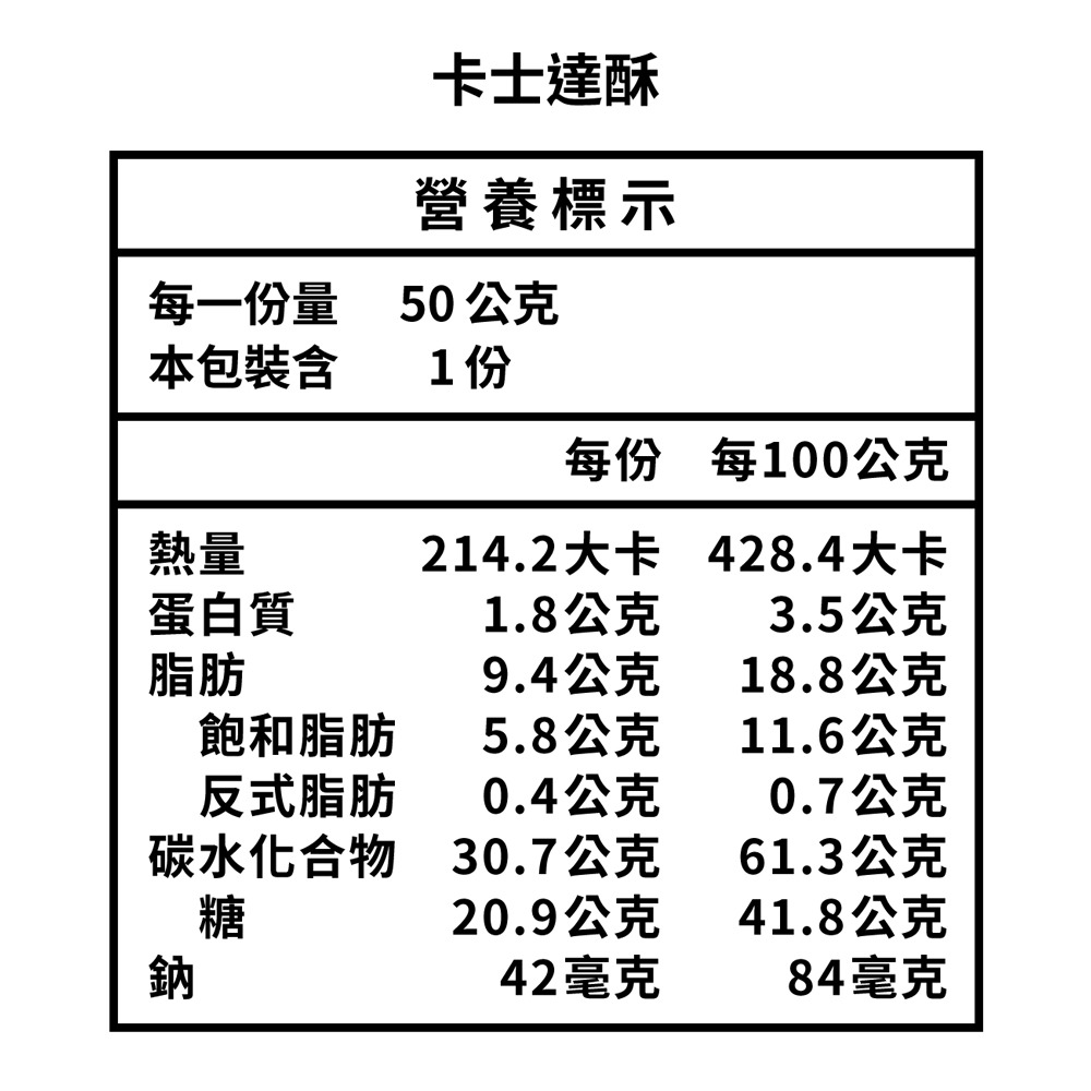 beard papa＇s 香草卡士達酥50gx6入/盒-細節圖4